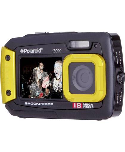 Polaroid IE90 Digitale camera 18 Mpix Zwart-geel Onderwatercamera, Stofdicht, Frontdisplay