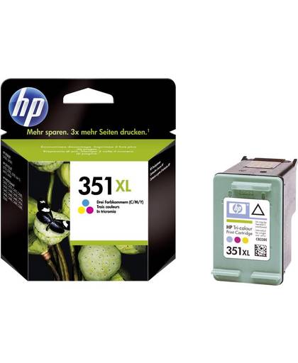 HP 351XL originele high-capacity drie-kleuren inktcartridge