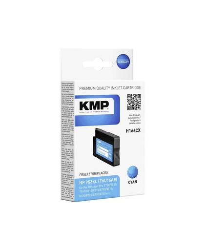 KMP vervangt HP 953XL, F6U16AE Compatibel Cyaan H166CX 1748,4003