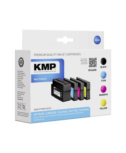 KMP Inkt vervangt HP 953XL Compatibel Combipack Zwart, Cyaan, Magenta, Geel H166VX 1747,4005