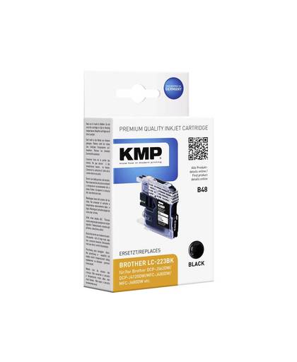 KMP Inkt vervangt Brother LC-223BK Compatibel Zwart B48 1529,0001