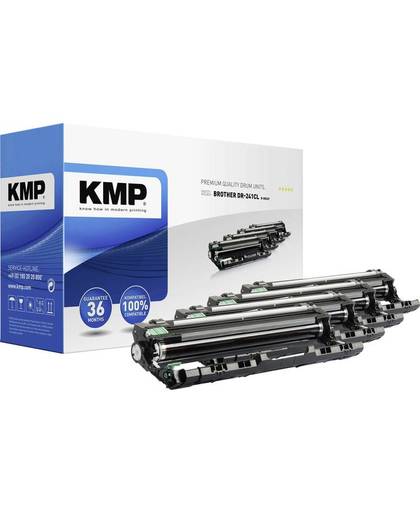 KMP Drum unit vervangt Brother DR-241CL, DR241CL Compatibel Zwart, Cyaan, Magenta, Geel 15000 bladzijden B-DR26V
