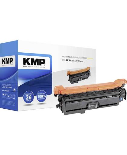 KMP Tonercassette vervangt HP 504A, CE251A Compatibel Cyaan 7000 bladzijden H-T127