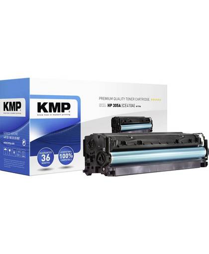 KMP Tonercassette vervangt HP 305A, CE410A Compatibel Zwart 2200 bladzijden H-T196