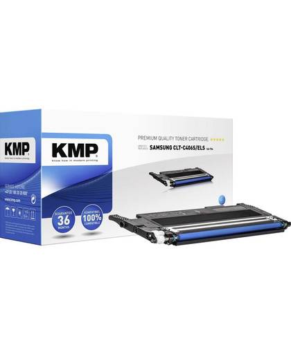 KMP Tonercassette vervangt Samsung CLT-C406S Compatibel Cyaan 1000 bladzijden SA-T54