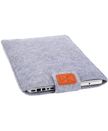CoshX® stevige laptop hoes van grijs vilt maat 15 inch |Macbook hoes 15 inch | Laptop case | Bescherming van uw laptop