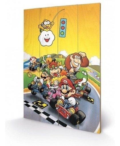 Wooden Art - Super Mario Kart (Retro) 76x45cm