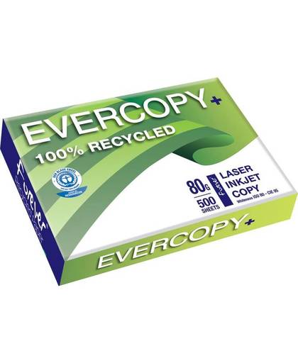 Clairefontaine Evercopy+ Gerecycled printpapier DIN A4 80 g/mÂ² 500 vellen Wit