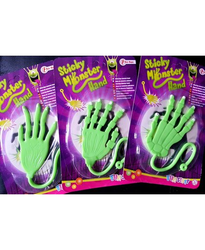 Sticky Monster hand Groen