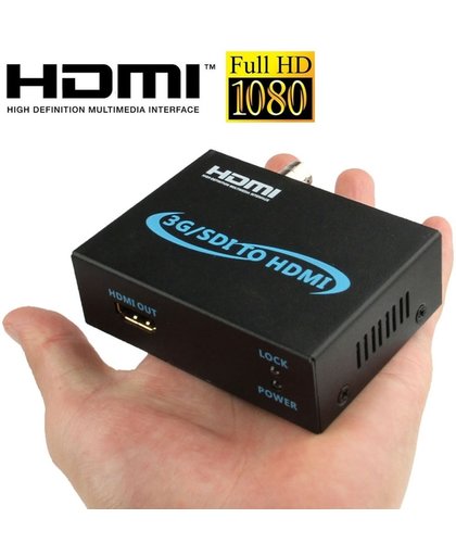 Full HD Output 1080P SDI naar HDMI Converter 3G-SDI naar HDMI voor aansturen Monitor, Model: AY-3501(zwart)
