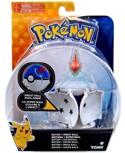 Pokemon Figure - Rotom + Great Ball (Throw 'n' Pop)