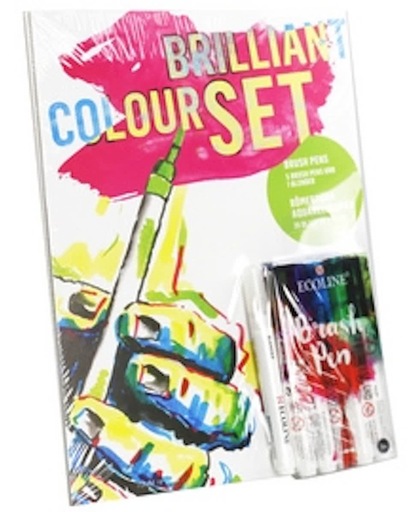 Talens Ecoline Brush Pen, Brilliant Colour Set