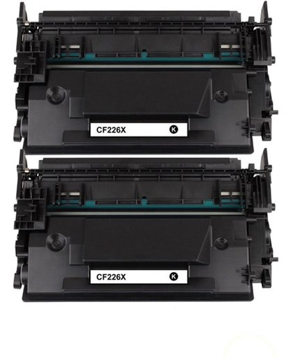 Compatible Toner CF226X voor HP LaserJet Pro MFP M426dw M426fdw M426fdn HP LaserJet Pro M402dn, Zwart, 2-Pack