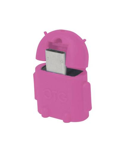 LogiLink USB Adapter [1x Micro-USB 2.0 stekker B - 1x USB 2.0 bus A] AA0065 Met OTG-functie