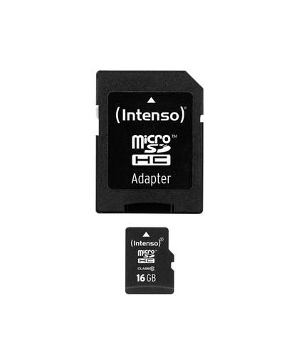 Intenso High Performance microSDHC-kaart 16 GB Class 10 incl. SD-adapter