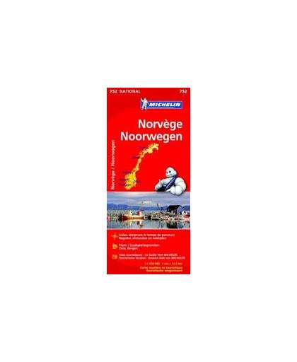MICHELIN WEGENKAART 752 NOORWEGEN. Nationale kaarten Michelin, onb.uitv.