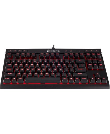 Corsair K63 Red LED - Cherry MX Red - Mechanisch Gaming Toetsenbord (Swiss Layout)