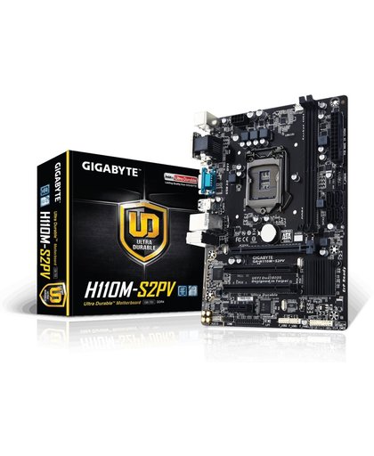 Gigabyte GA-H110M-S2PV moederbord LGA 1151 (Socket H4) Intel® H110 micro ATX