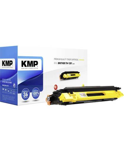 KMP Tonercassette vervangt Brother TN-135, TN135Y Compatibel Geel 4000 bladzijden B-T27