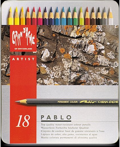 Kleurpotloden Caran D'Ache Pablo 18 potloden