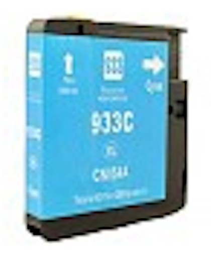 inkt cartridge voor Hp 933Xl cyan Officejet 6600 wit Label
