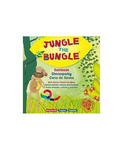 Jungle the Bungle eetfeest, dinnerparty, cena de fiesta. over dieren, kleuren en cijfers; about animals, colours and numbers; sobre animales, colores y numeros, Risoliso Sisters, Paperback
