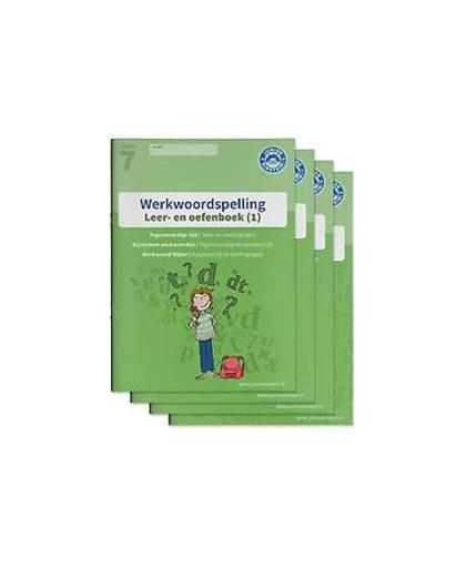 Werkwoordspelling leer- en oefenboek groep 7 compleet: Compleet pakket - Tegenwoordige en verleden tijd, voltooid deelwoord en b. Paperback