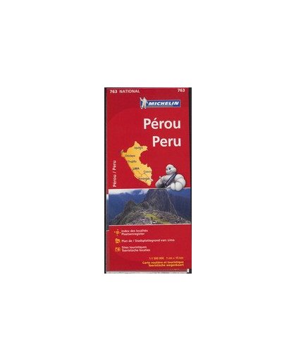 MICHELIN WEGENKAART 763 PERU. Nationale kaarten Michelin, onb.uitv.