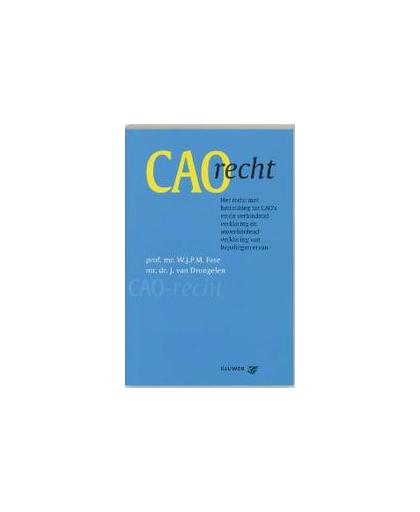 CAO-recht. het recht met betrekking tot CAO's en de verbindendverklaring en onverbindendverklaring van bepalingen ervan, W.J.P.M. Fase, Paperback