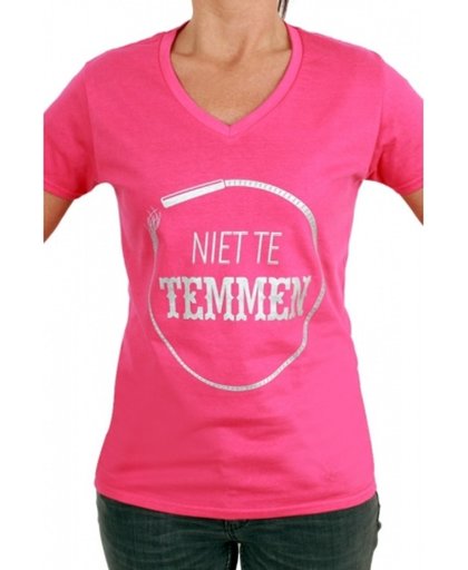 T-shirt dames 'Niet te temmen'