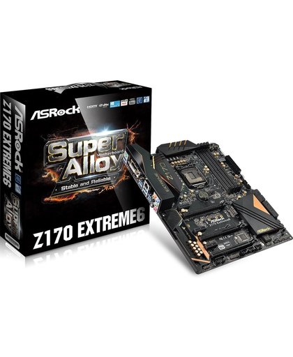 Asrock Z170 EXTREME6 Intel Z170 LGA 1151 (Socket H4) ATX moederbord