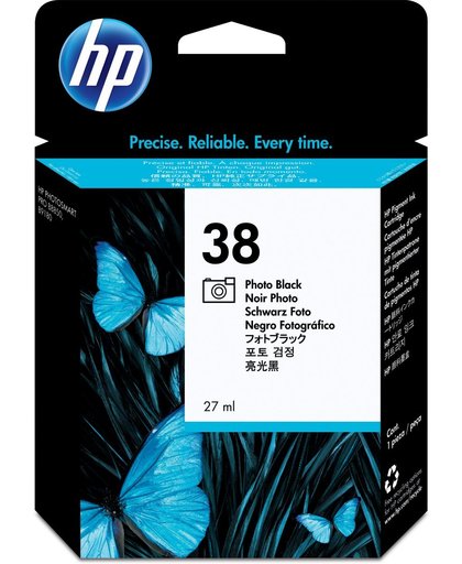 HP 38 originele zwarte fotoinktcartridge op pigmentbasis inktcartridge