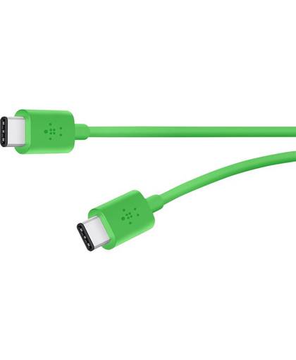USB 2.0 Aansluitkabel Belkin [1x USB-C stekker - 1x USB-C stekker] 1.8 m Groen