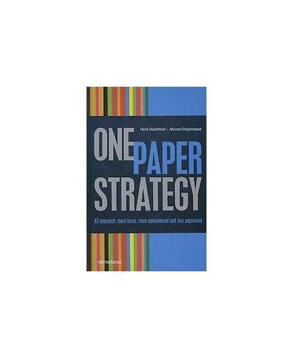 One paper strategie. a3 approach: integration of transformational leadership into management control systems, Henk Doeleman, Hardcover