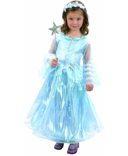 Verkleedkostuum prinses luxe blauw voor meisjes Carnavalskleding - Verkleedkleding - 110/116
