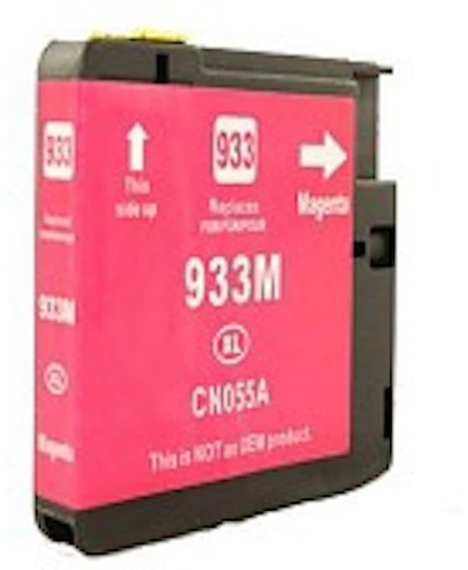 inkt cartridge voor Hp 933Xl magenta Officejet 6600  wit Label|Toners-en-inkt