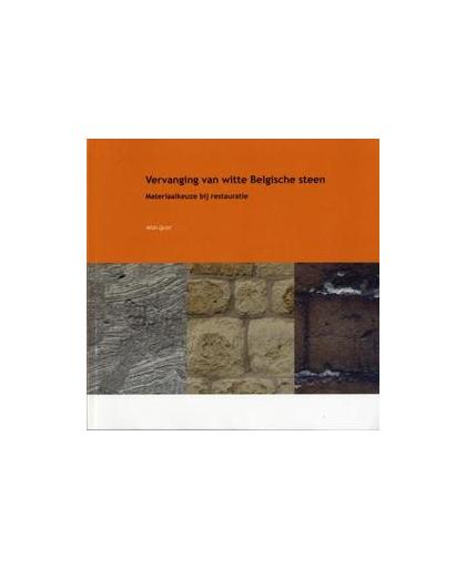 Vervanging van witte Belgische steen. materiaalkeuze bij restauratie, W.J. Quist, Paperback