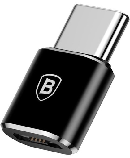 Baseus Adapter MicroUSB naar USB-C - zwart