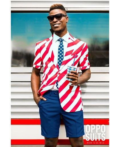 OppoSuits SUMMER United Stripes - Kostuum - Maat 60