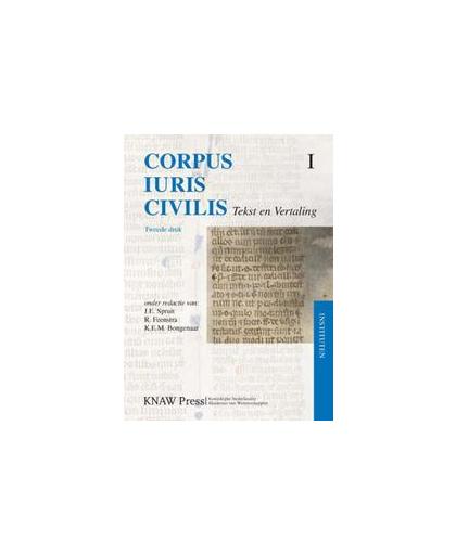 Corpus Iuris Civilis 1 Instituten. tekst en vertaling, Hardcover