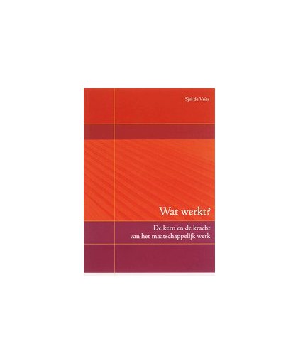 Wat werkt?. de kern en de kracht van het maatschappelijk werk, Sjoerd de Vries, Paperback