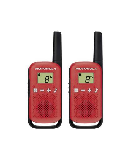 Motorola TALKABOUT T42 twee-weg radio 16 kanalen Zwart, Rood