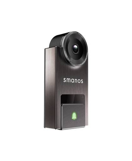 Smanos DB-20 WiFi deurbel met video LAN, WiFi Complete set voor 1 gezinswoning Zwart