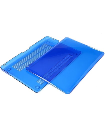 Macbook Case voor MacBook Pro Retina 15 inch 2014 / 2015 - Clear Hardcover - Donker Blauw