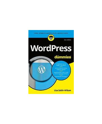 Wordpress voor dummies. Sabin-Wilson, Lisa, Paperback