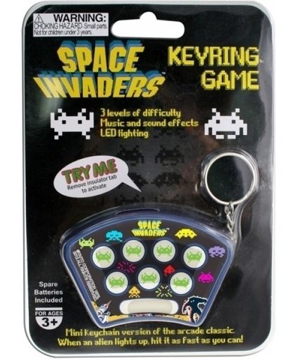 Space Invaders Keyring Game