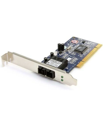 StarTech.com 100Mbps Full/Low Profile Ethernet Multi Mode SC glasvezel PCI NIC kaart 2km