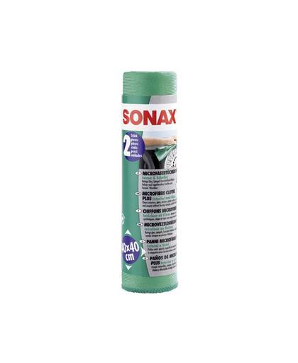 Sonax 416541 Microvezeldoek Plus binnen & ruit 2 stuks (l x b) 40 cm x 40 cm