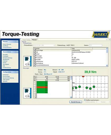 Hazet 7901E-D Software voor het testen van HAZET torque-testing
