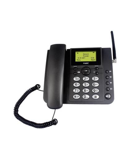 Fysic FM-2900 bureau GSM telefoon Zwart